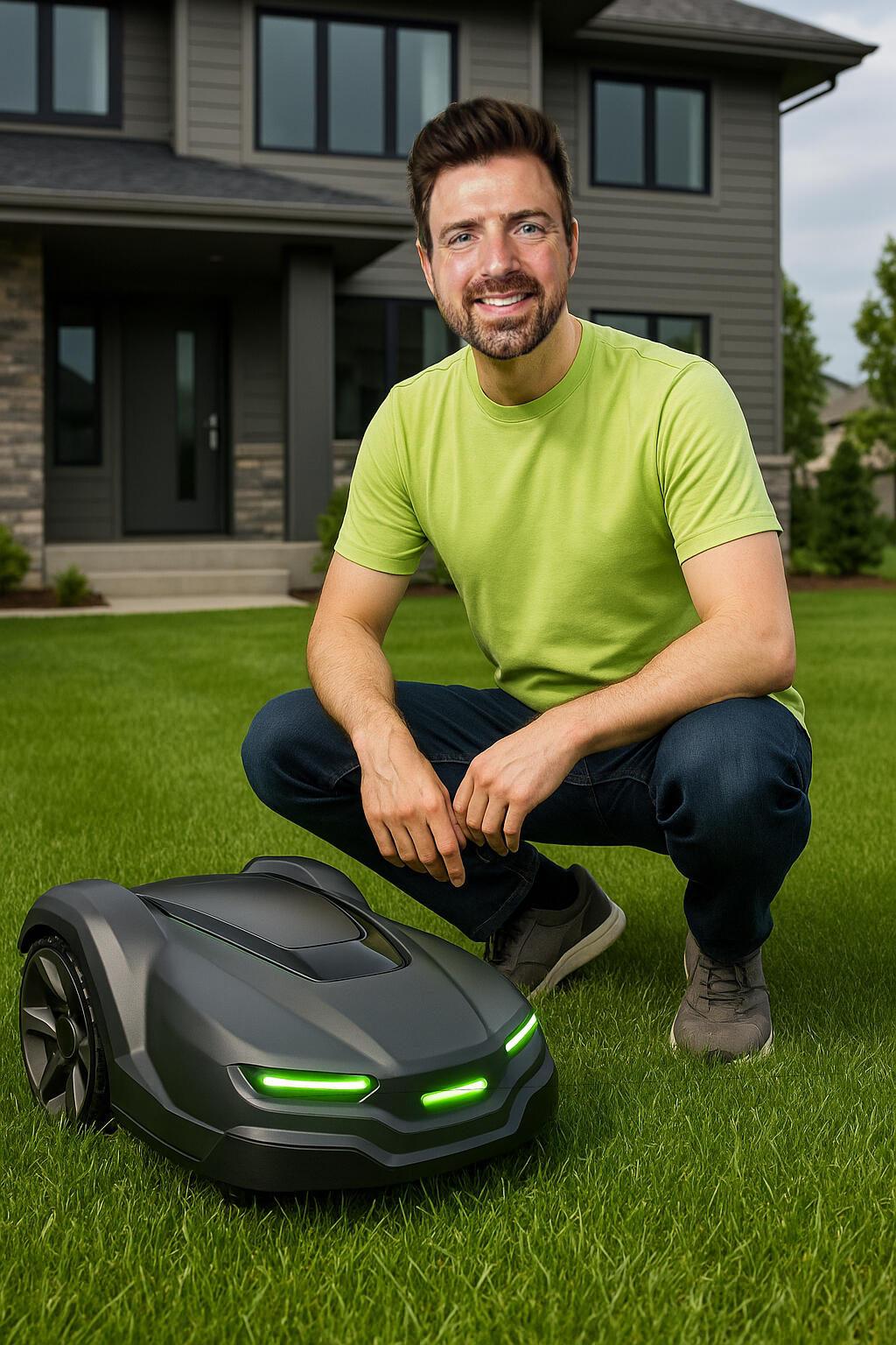 Hugo, MN homeowner with robot mower